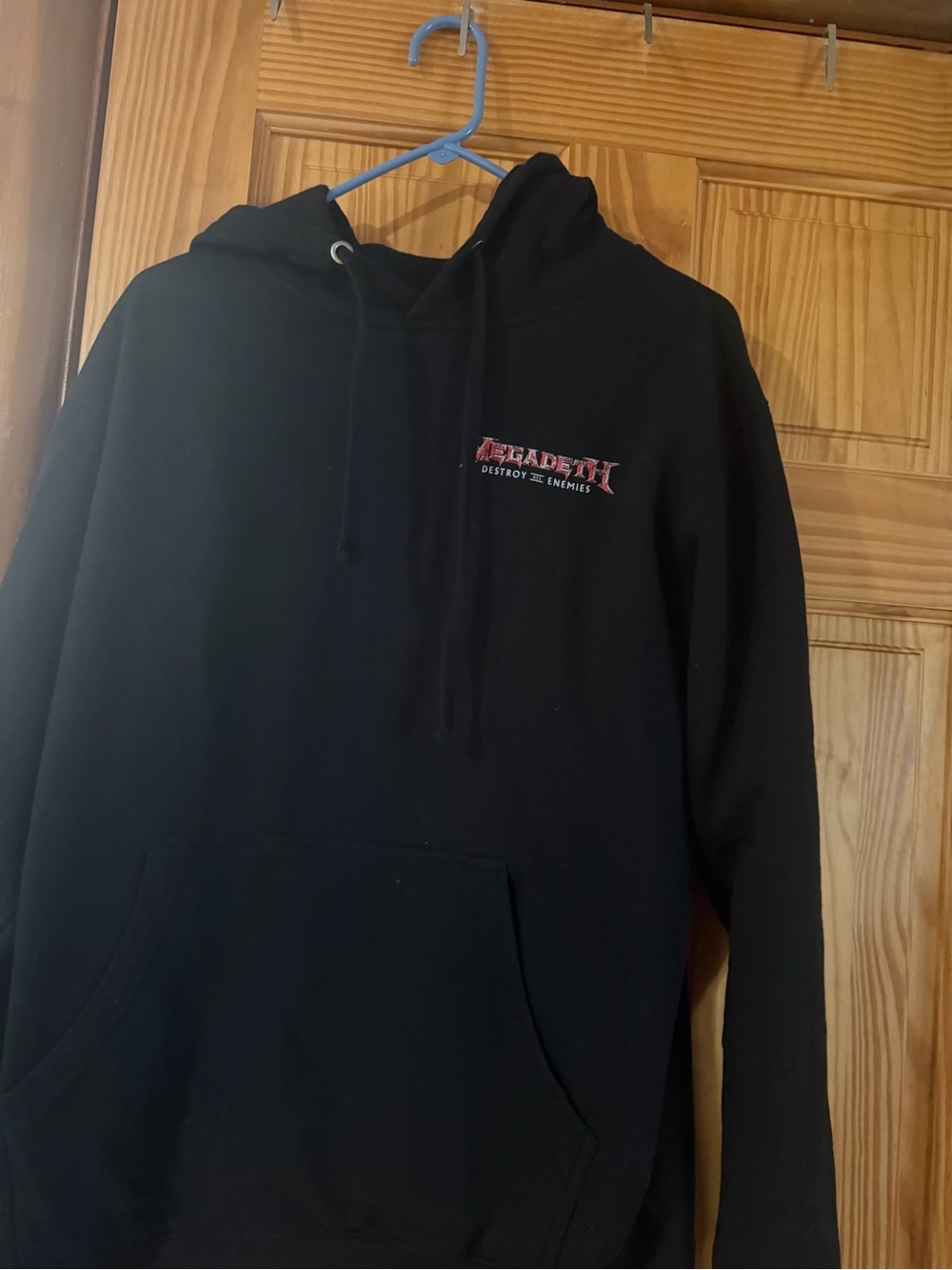 Black Hooded Pullover Sweatshirt - Casual Men's Hoodie